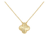 A gold flower necklace in 18kt gold - White Carat - USA & Canada